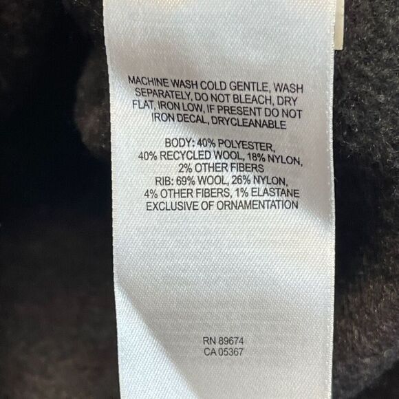 MOUNTAIN HARDWEAR Sweater Women's Medium Purple Sevina Wool Blend Stripe Hiking - Picture 8 of 13